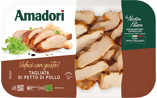 Tagliata di petto di pollo cotta