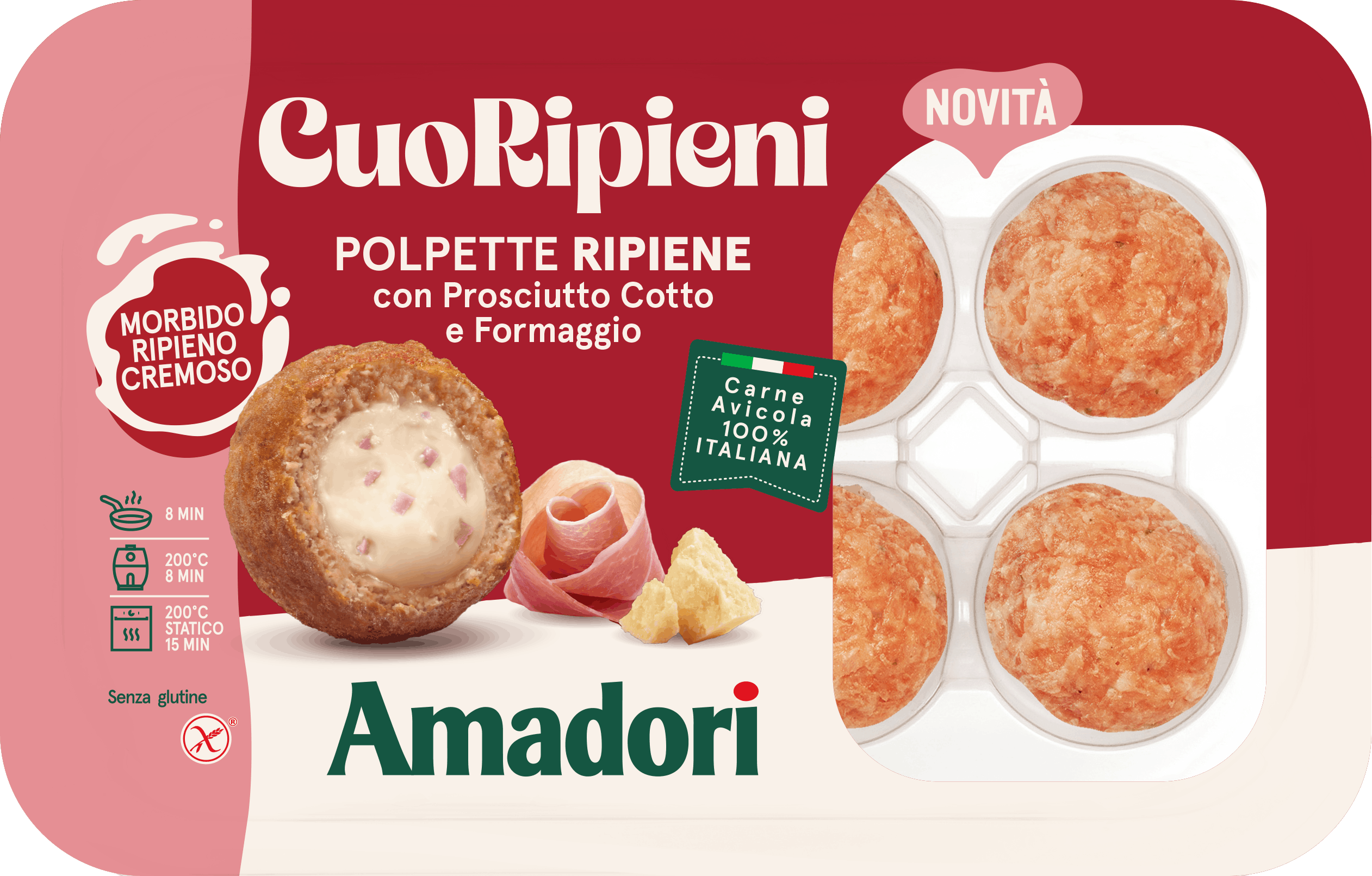 CuoRipieni prosciutto cotto e formaggio