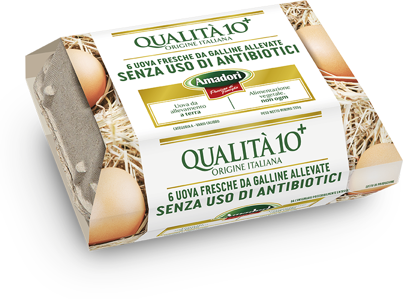 Uova Qualità 10+ senza uso di antibiotici