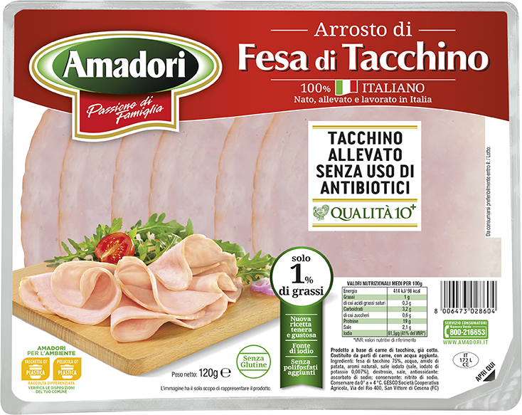Arrosto a fette di fesa di tacchino Qualità 10+