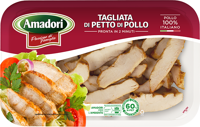 Tagliata di petto di pollo cotta