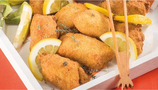 Pollo fritto limone e timo