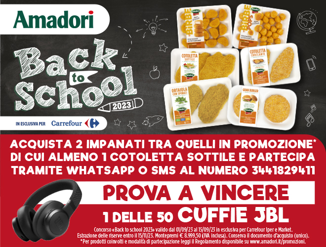PARTECIPA AL CONCORSO BACK TO SCHOOL E PROVA A VINCERE  1 DELLE 50 CUFFIE JBL!